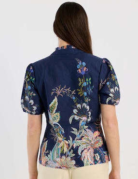 Blusa Charol By October manga corta para mujer