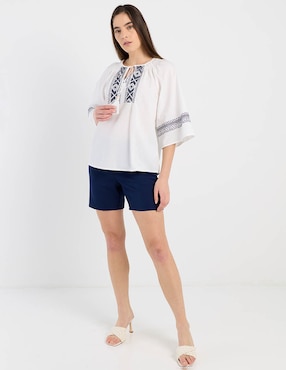 Blusa Charol By October manga 3/4 para mujer