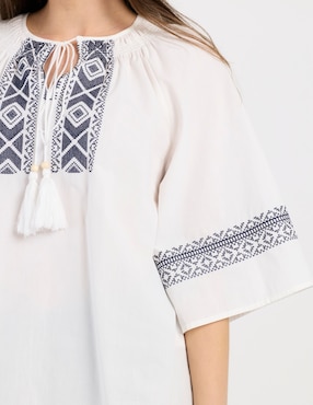 Blusa Charol By October manga 3/4 para mujer