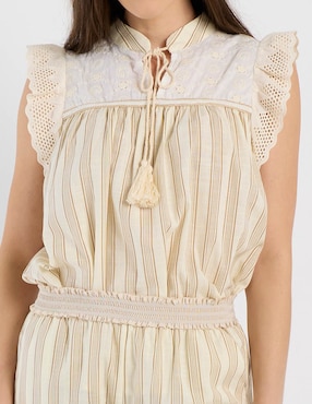 Blusa Charol By October manga corta para mujer
