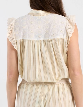 Blusa Charol By October manga corta para mujer