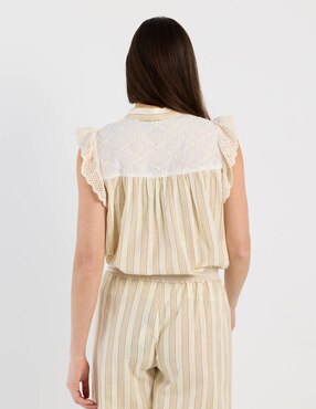 Blusa Charol By October manga corta para mujer