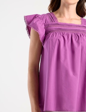 Blusa Charol By October manga corta para mujer