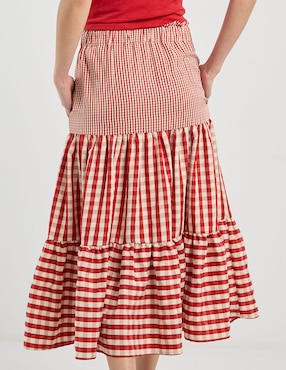 Falda crop Charol By October a la cintura alta