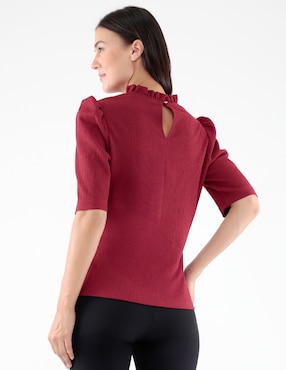 Blusa manga al codo para mujer