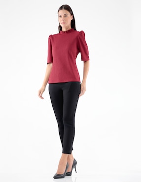 Blusa manga al codo para mujer