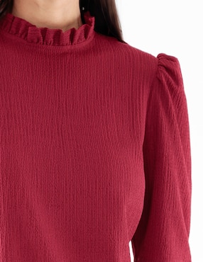 Blusa manga al codo para mujer