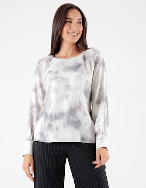 Blusa manga larga para mujer
