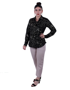 Blusa manga larga para mujer