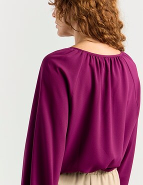 Blusa Liz&Co By Liz Claiborne manga larga para mujer