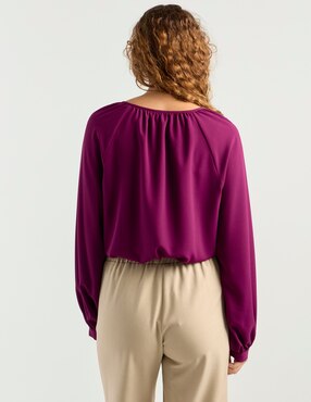 Blusa Liz&Co By Liz Claiborne manga larga para mujer
