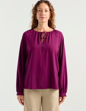 Blusa Liz&Co By Liz Claiborne manga larga para mujer