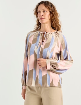 Blusa Liz&Co By Liz Claiborne manga larga para mujer