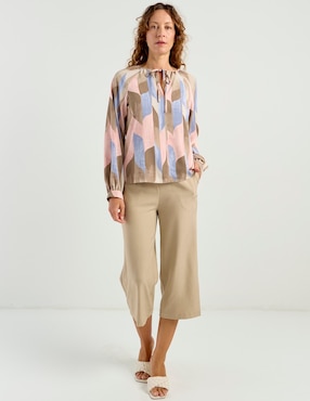 Blusa Liz&Co By Liz Claiborne manga larga para mujer