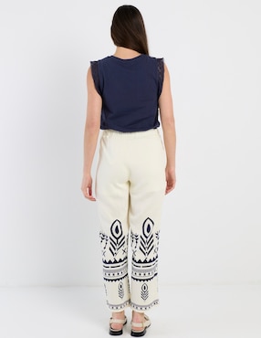 Pantalón easy pant Charol By October palazzo para mujer