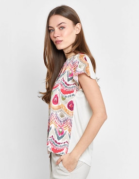 Blusa Valeria By Trucco manga corta para mujer