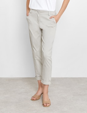 Pantalón capri Valeria By Trucco straight para mujer