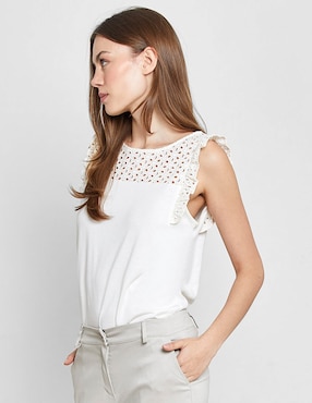 Blusa Valeria By Trucco manga corta para mujer
