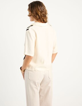 Blusa Liz&Co By Liz Claiborne manga al codo para mujer