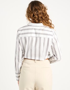 Blusa camisera Liz&Co By Liz Claiborne manga larga para mujer