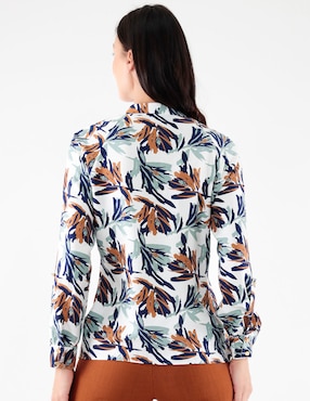 Blusa Pierre Cardin manga larga para mujer