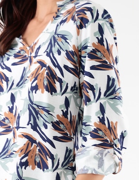 Blusa Pierre Cardin manga larga para mujer