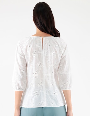 Blusa Pierre Cardin manga 3/4 para mujer