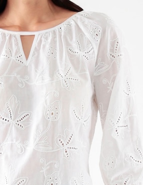 Blusa Pierre Cardin manga 3/4 para mujer
