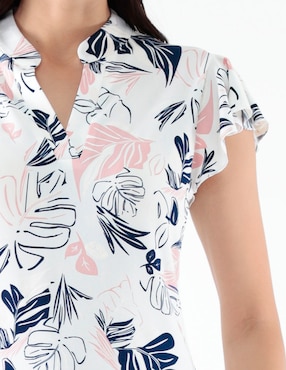Blusa Pierre Cardin manga corta para mujer