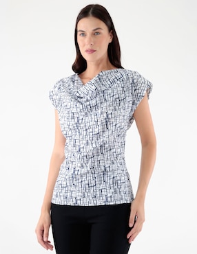 Blusa Pierre Cardin manga corta para mujer
