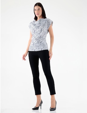 Blusa Pierre Cardin manga corta para mujer