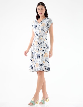 Vestido a la rodilla casual Pierre Cardin para mujer