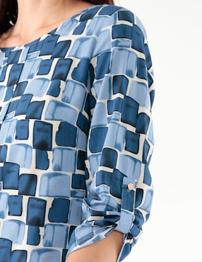 Blusa Pierre Cardin manga 3/4 para mujer
