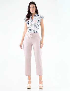 Pantalón easy pant Pierre Cardin straight para mujer