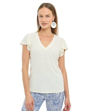 Blusa Alexis manga corta para mujer