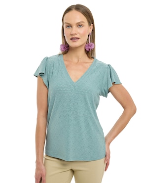 Blusa Alexis manga corta para mujer