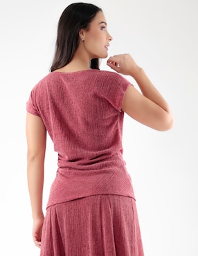 Blusa Pierre Cardin Blosssom Pink manga corta para mujer