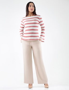 Blusa Pierre Cardin Blossom Pink manga larga para mujer