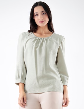 Blusa Pierre Cardin Blossom Pink manga 3/4 para mujer