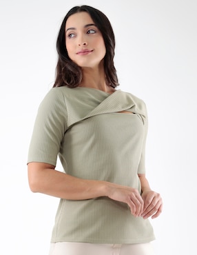 Blusa Pierre Cardin Blossom Pink manga corta para mujer