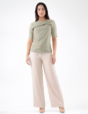 Blusa Pierre Cardin Blossom Pink manga corta para mujer