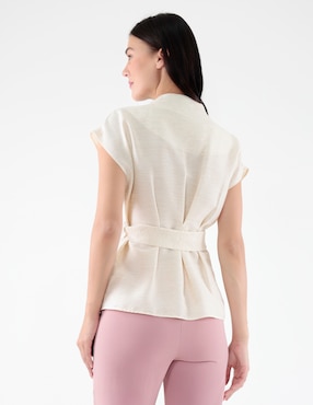 Blusa Pierre Cardin Crepúsculo manga corta para mujer