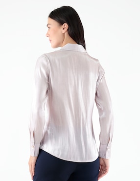 Blusa Pierre Cardin manga larga para mujer