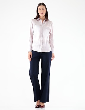 Blusa Pierre Cardin manga larga para mujer