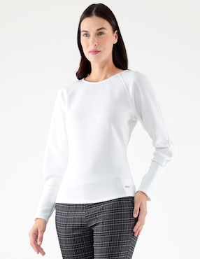 Blusa Pierre Cardin Crepúsculo manga larga para mujer