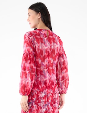 Blusa Pierre Cardin manga larga para mujer