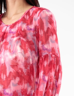 Blusa Pierre Cardin manga larga para mujer