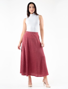 Falda larga Pierre Cardin a la cintura