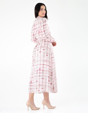 Vestido largo casual Pierre Cardin Blossom Pink para mujer