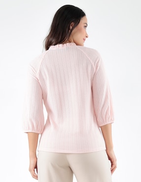 Blusa Pierre Cardin Blossom Pink manga 3/4 para mujer
